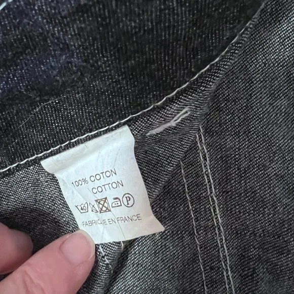 Bleu de Paname button-fly jeans, made in France, womens size 26 - Picture 3 of 10
